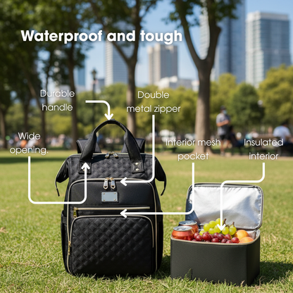 3-in-1 Backpack with Included Lunch Bag