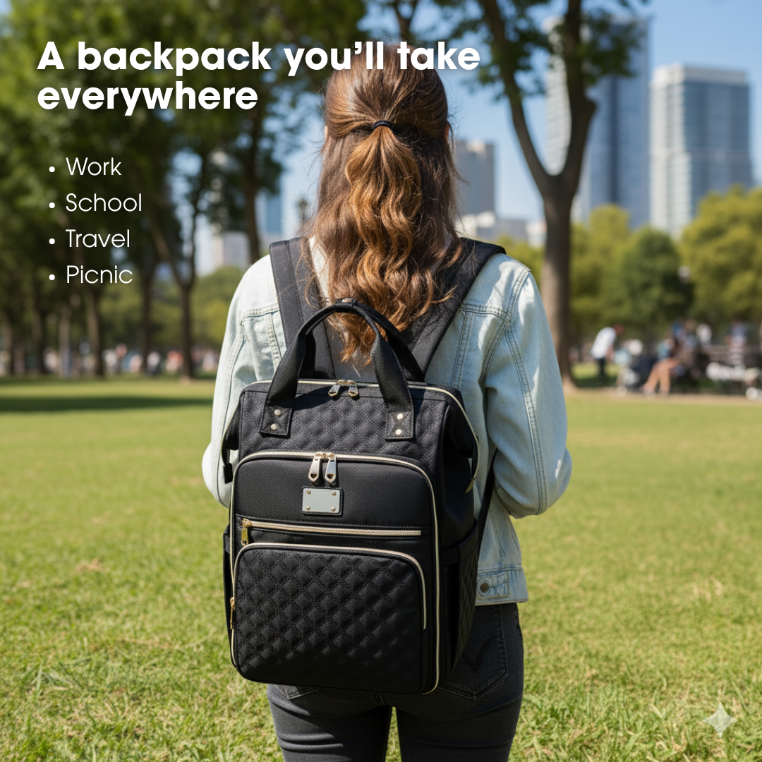 3-in-1 Backpack with Included Lunch Bag