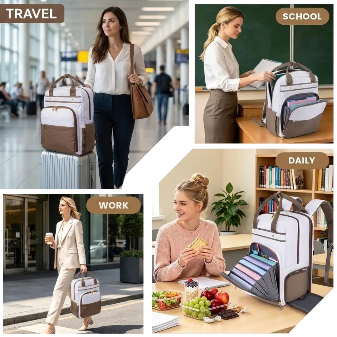 4-in-1 Backpack with Lunch Bag