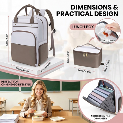 4-in-1 Backpack with Lunch Bag